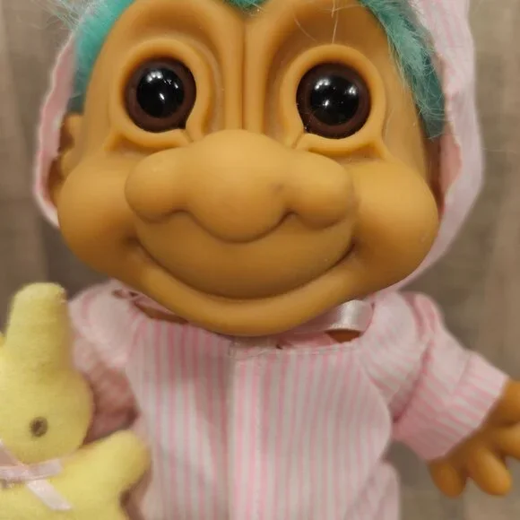Troll Easter Bunny Russ Doll Bunny Blue Hair - Picture 9 of 9